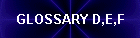GLOSSARY D,E,F