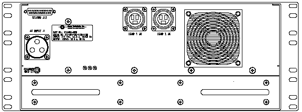 ETI0001-2258 Rugged MilSpec UPS Standard Rear Panel Layout
